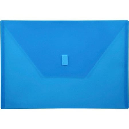 Lion Envelope, Poly, Side-loading, Hook/Loop, 13inx9-3/8in, Blue LIO22080BL